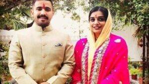 MLA Vikramaditya Singh with his wife