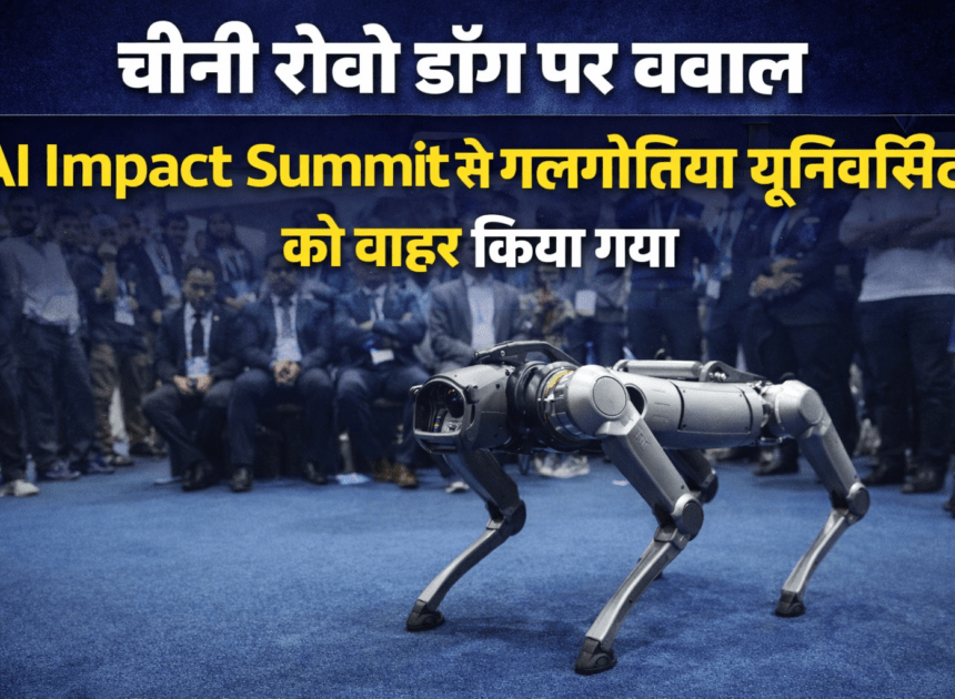 AI Impact Summit Controversy: चीनी रोबो डॉग पर बवाल: AI Impact Summit से गलगोटिया यूनिवर्सिटी को बाहर किया गया