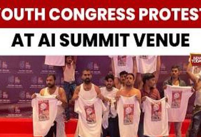 AI Summit Protest: AI समिट में यूथ कांग्रेस का प्रदर्शन, BJP ने बताया ‘टॉपलेस प्रोटेस्ट’, सियासत गरम