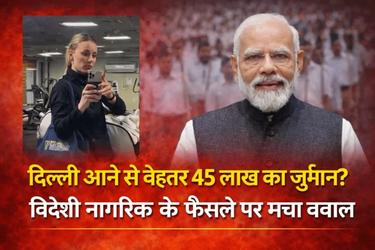 Foreign citizen visiting Delhi