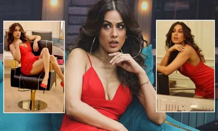 Nia Sharma Red Hot Dress