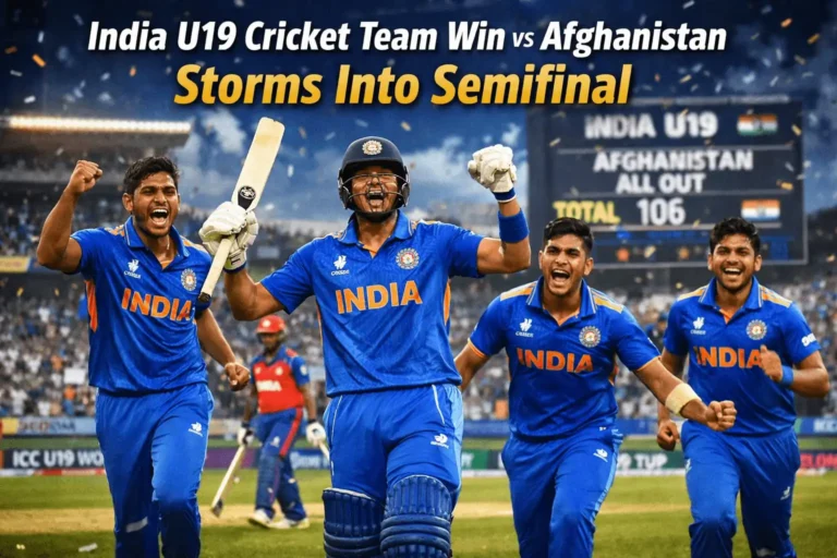India U19 Cricket Team Win