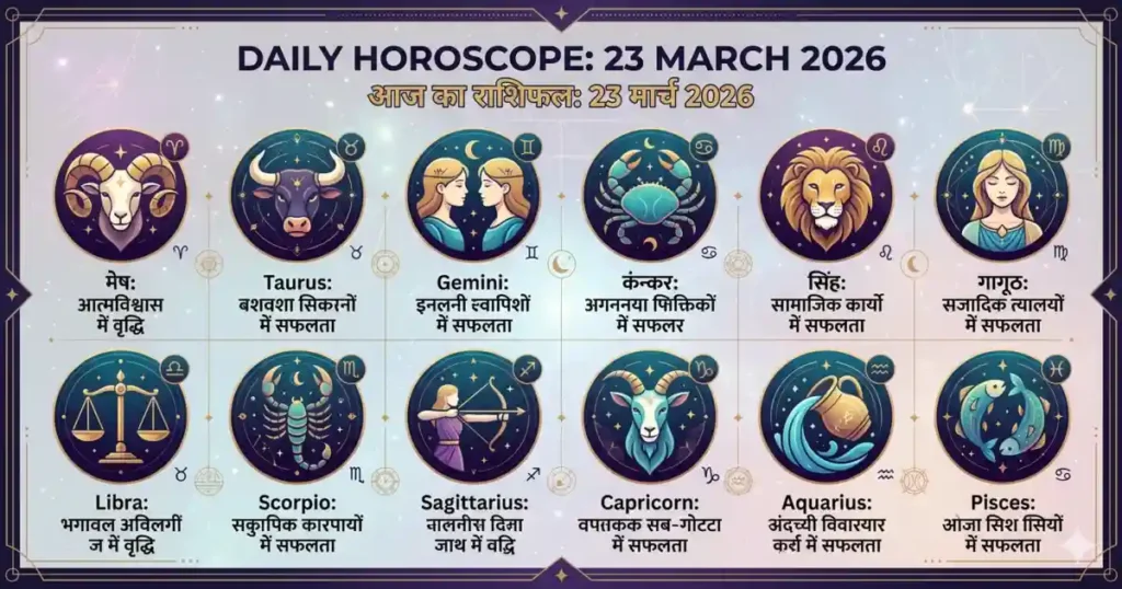 Horoscope 23 March 2026