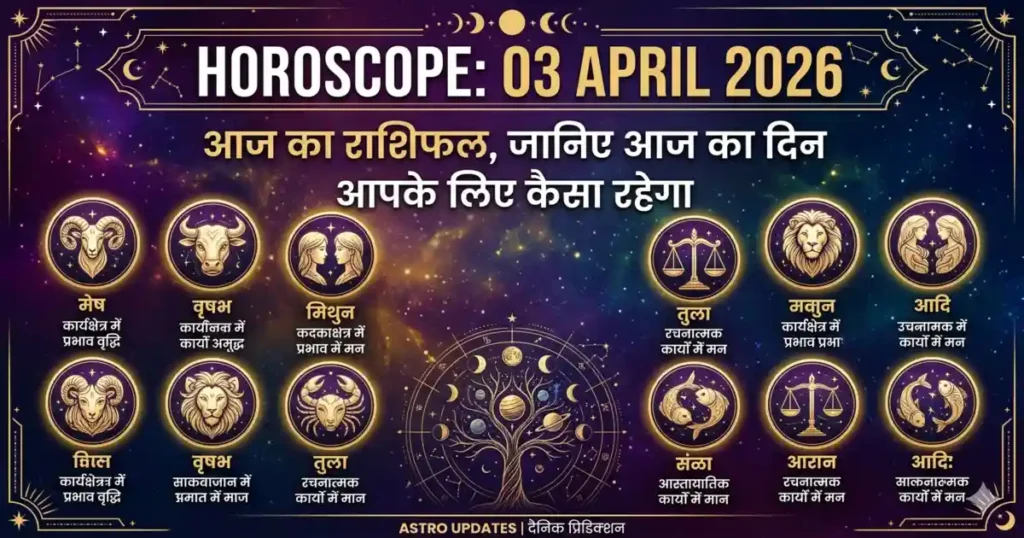 Horoscope 03 April 2026