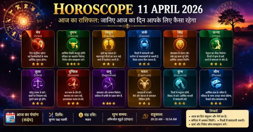 Horoscope 11 April 2026