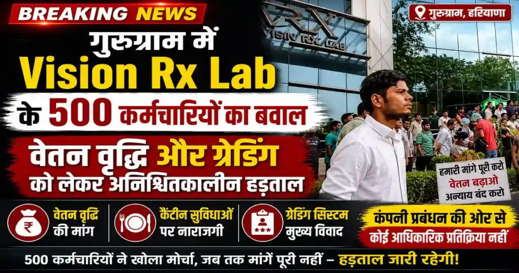 Vision Rx Lab Gurugram Strike