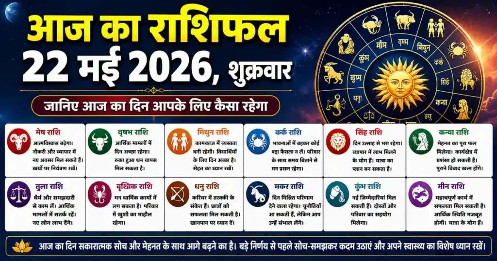 Horoscope 22 May 2026