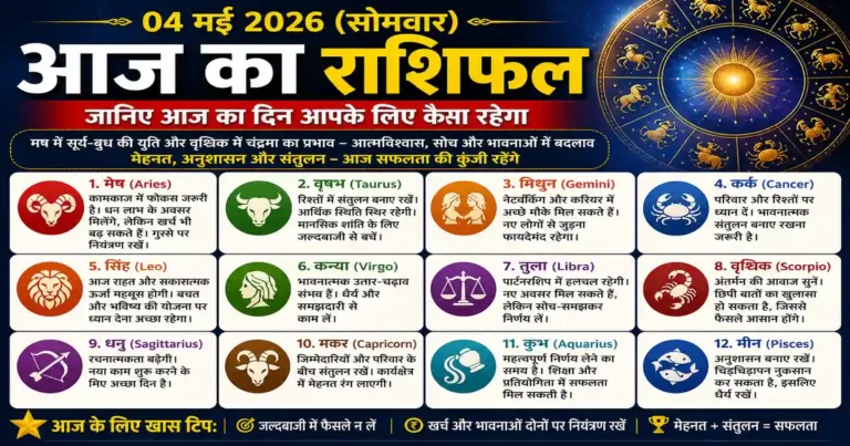 Horoscope 04 May 2026