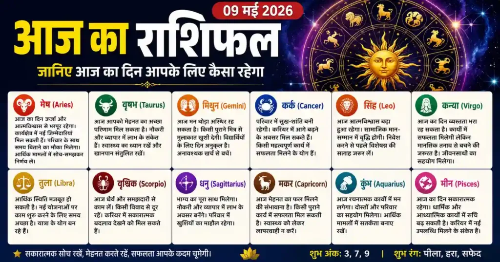 Horoscope 09 May 2026