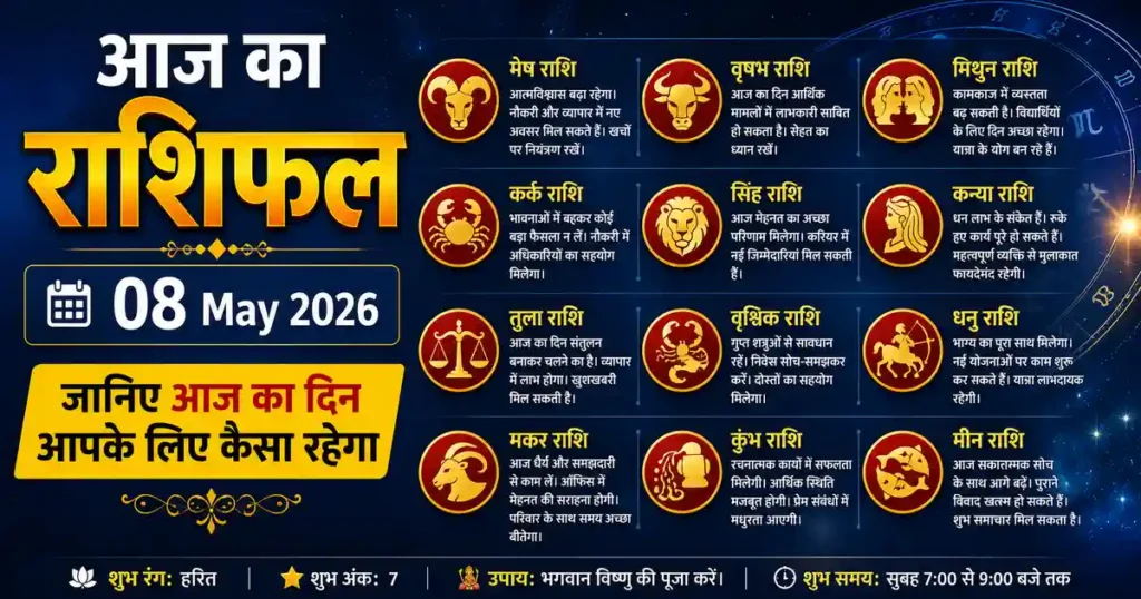 Horoscope 08 May 2026
