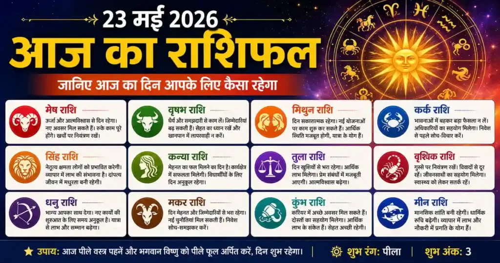 Horoscope 23 May 2026