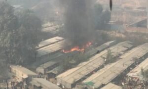 Gurgaon Banjara Market Slum Fire