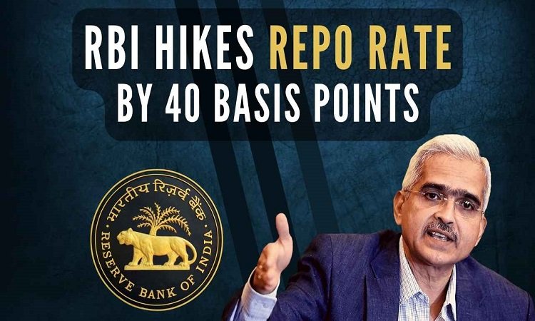RBI Hikes Repo Rate: भारतीय रिजर्व बैंक ने मई 2022 से रेपो दर में कुल 250 बीपीएस की बढ़ोतरी