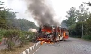 Bus On Fire